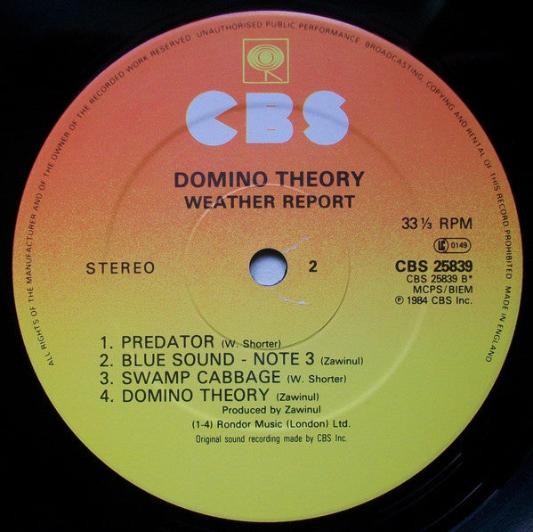 Weather Report : Domino Theory (LP, Album)