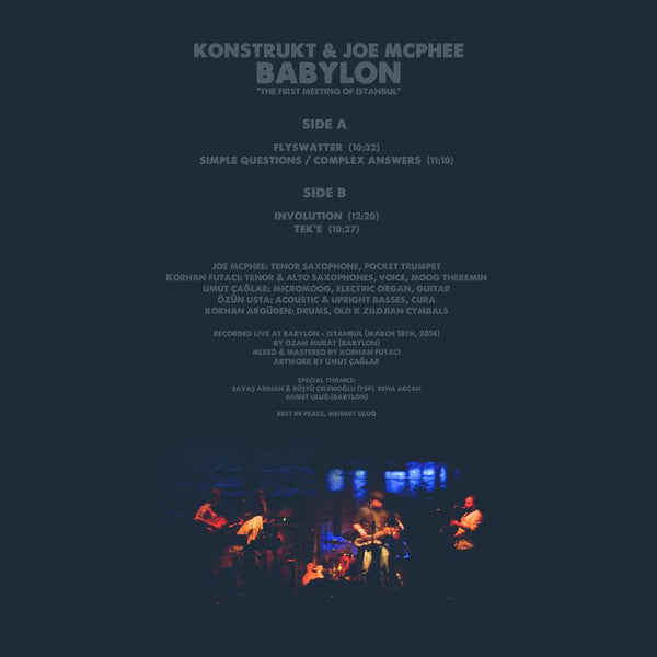 Konstrukt & Joe McPhee : Babylon (LP)