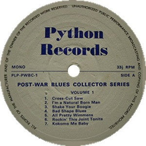 Various : Post-War Blues Collector Series Volume 1 (LP, Comp, Mono)