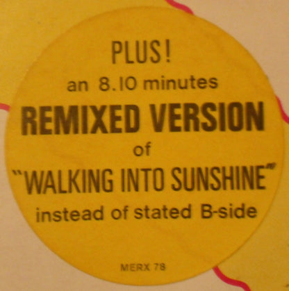 Central Line : Walking Into Sunshine (12", Single, Ori)