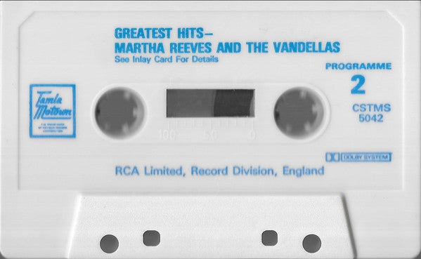 Martha And The Vandellas* : Greatest Hits (Cass, Comp)