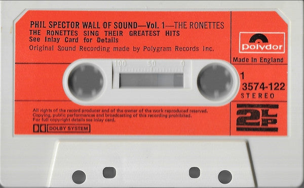 The Ronettes / The Crystals : Phil Spector Wall Of Sound Vol 1 / Vol 3 (Cass, Comp, Mono, RE)