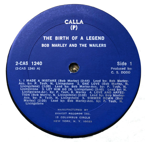 Bob Marley & The Wailers : The Birth Of A Legend (2xLP, Comp, RE, Blu)