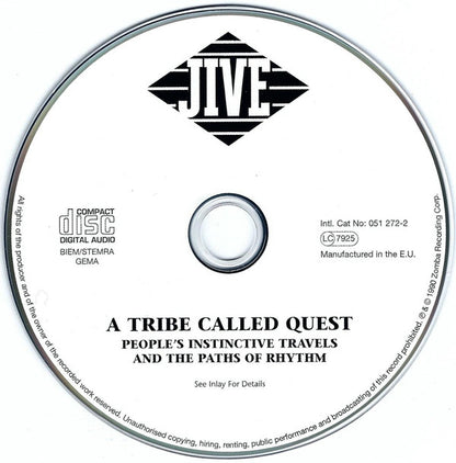 A Tribe Called Quest : People's Instinctive Travels And The Paths Of Rhythm (CD, Album, RE)
