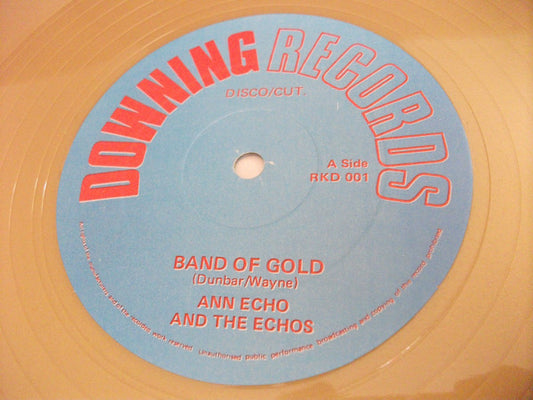 Ann Echo & The Echos : Band Of Gold (12", Gol)