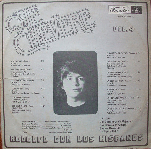 Rodolfo* Con Los Hispanos : Qué Chévere Vol. 4 (LP, Album)