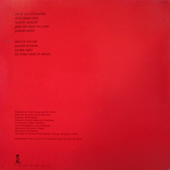 The B-52's : Wild Planet (LP, Album)