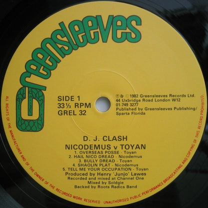 Nicodemus Vs. Toyan : DJ Clash (LP)