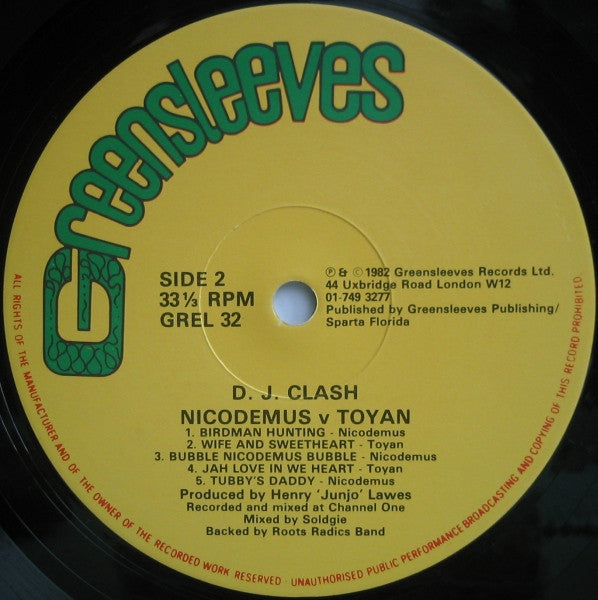 Nicodemus Vs. Toyan : DJ Clash (LP)