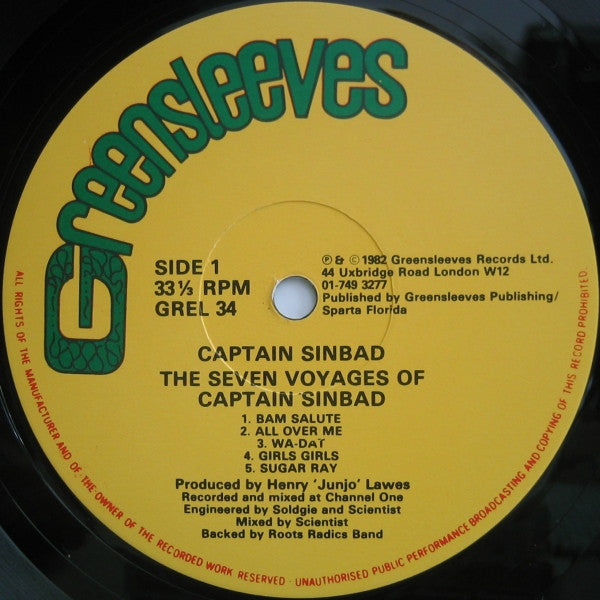 Captain Sinbad : The Seven Voyages Of Captain Sinbad (LP, Album)