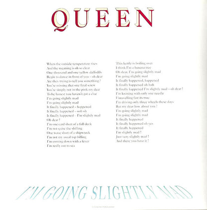 Queen : I'm Going Slightly Mad (12", Single)