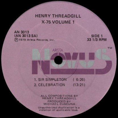 Henry Threadgill : X-75 Volume 1 (LP, Album)