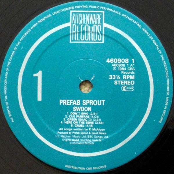 Prefab Sprout : Swoon (LP, Album)