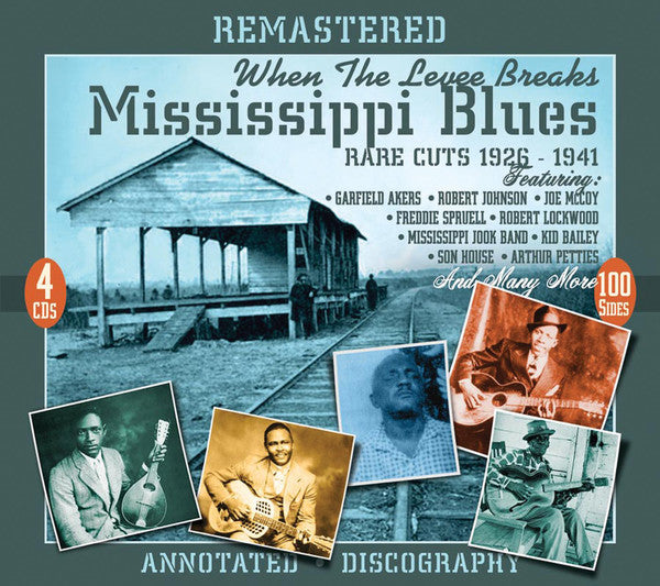 Various : When The Levee Breaks (Mississippi Blues) (4xCD, Comp, RM + Box)