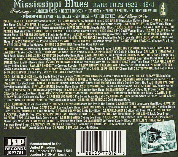 Various : When The Levee Breaks (Mississippi Blues) (4xCD, Comp, RM + Box)