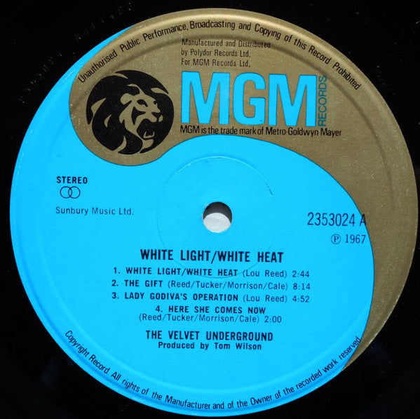 The Velvet Underground : White Light/White Heat (LP, Album, RE)