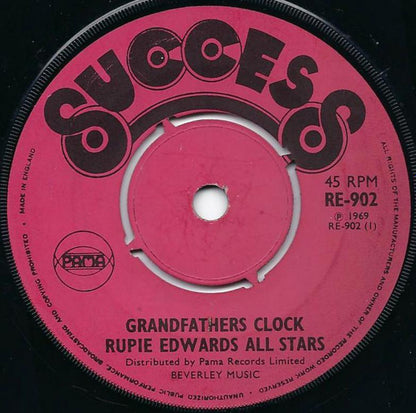 Winston Wright, Rupie Edwards All Stars / Lynford Anderson, Rupie Edwards : Grandfathers Clock / Promotors Grouse (7", Single)
