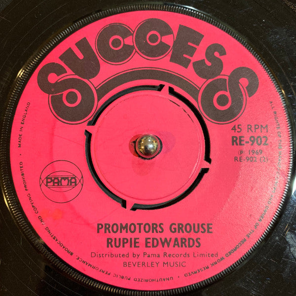 Winston Wright, Rupie Edwards All Stars / Lynford Anderson, Rupie Edwards : Grandfathers Clock / Promotors Grouse (7", Single)