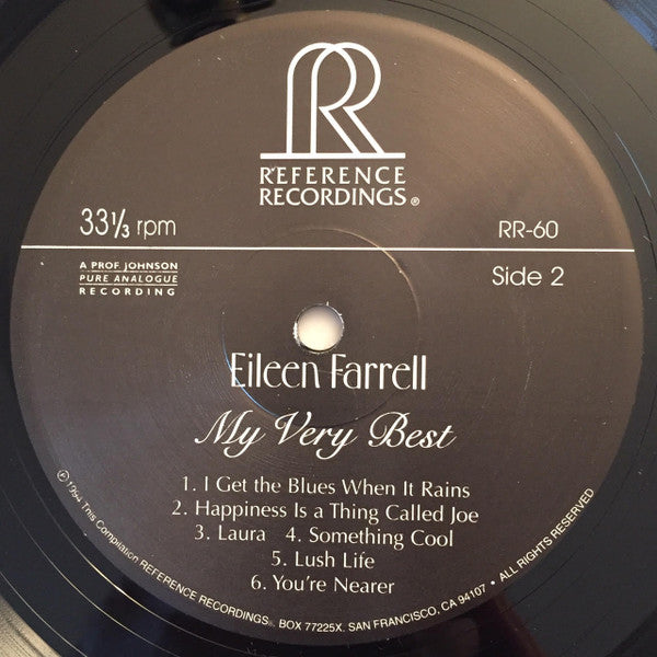 Eileen Farrell : My Very Best (LP, Album, Comp, Gat)