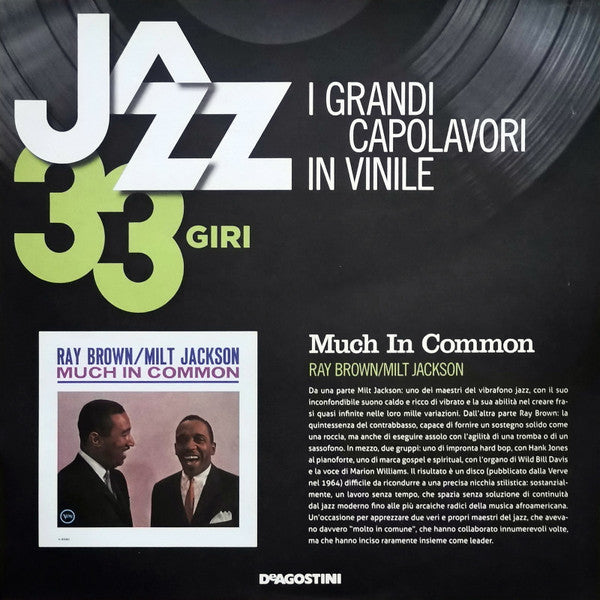 Ray Brown / Milt Jackson : Much In Common (LP, Album, RE, 180)