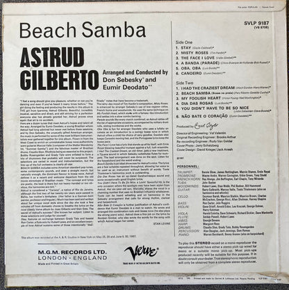 Astrud Gilberto : Beach Samba (LP, Album)