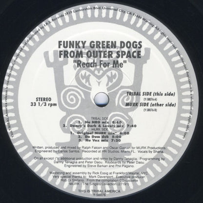 Funky Green Dogs From Outer Space* : Reach For Me (12")