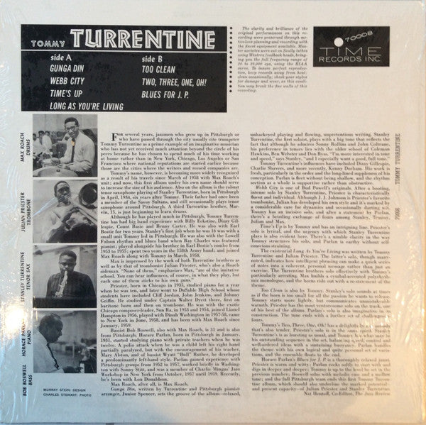 Tommy Turrentine : Tommy Turrentine (LP, Album, Mono, RE)