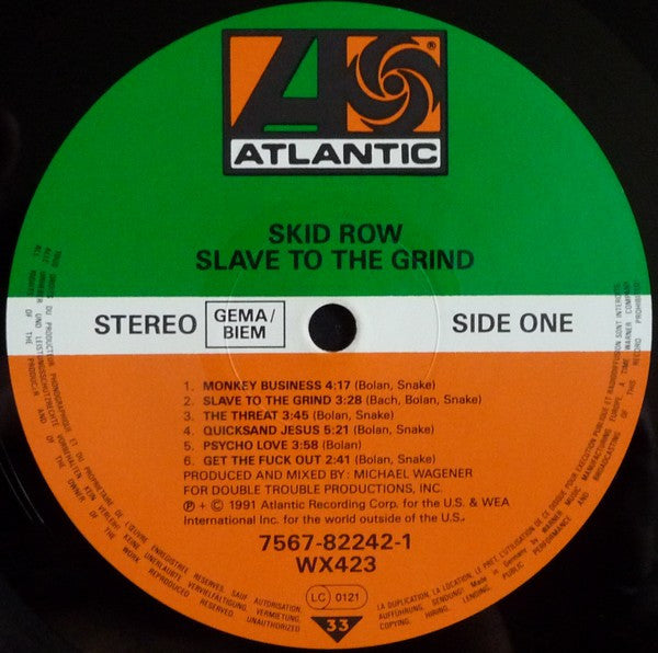 Skid Row : Slave To The Grind (LP, Album)