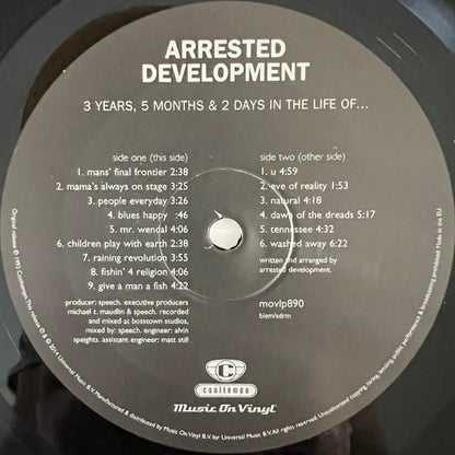 Arrested Development : 3 Years, 5 Months And 2 Days In The Life Of... (LP, Album, RE, 180)