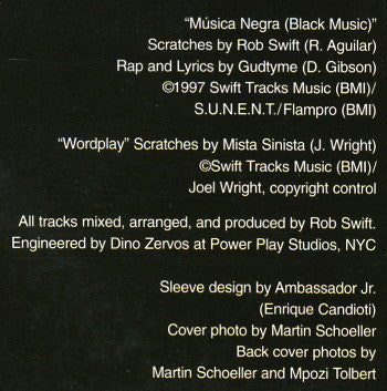 X-Men* : Música Negra (Black Music) / Wordplay E.P. (12", EP)