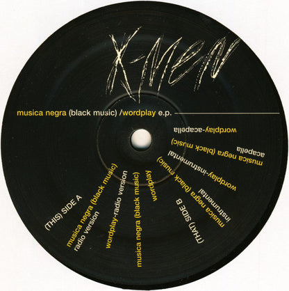 X-Men* : Música Negra (Black Music) / Wordplay E.P. (12", EP)