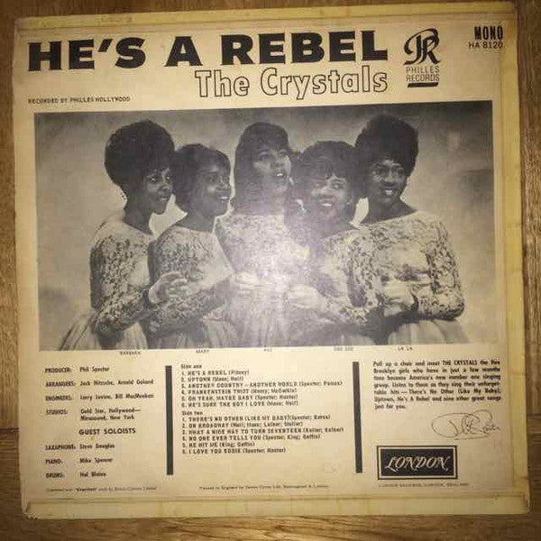 The Crystals : He's A Rebel (LP, Album, Mono)