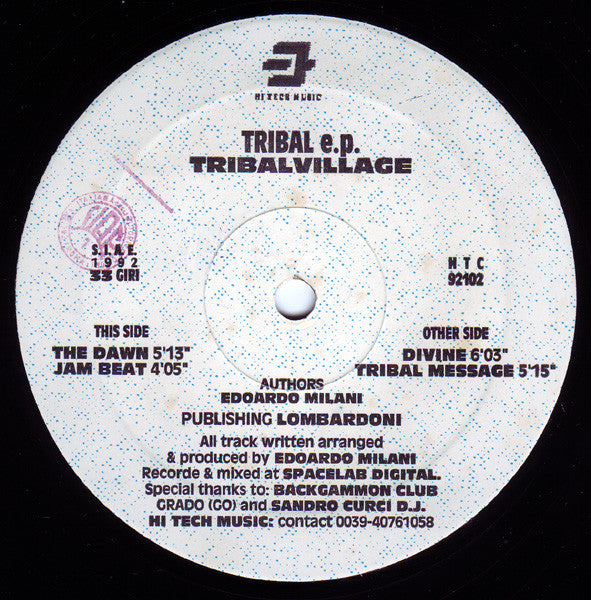 Tribal Village : Tribal E.P. (12", EP)