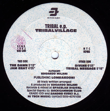 Tribal Village : Tribal E.P. (12", EP)