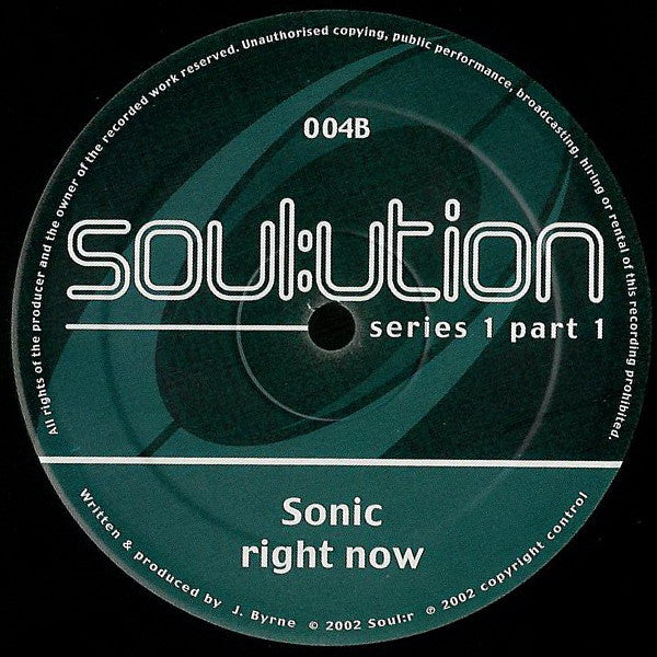 Various : Soul:ution Series 1 Part 1 (2x12")