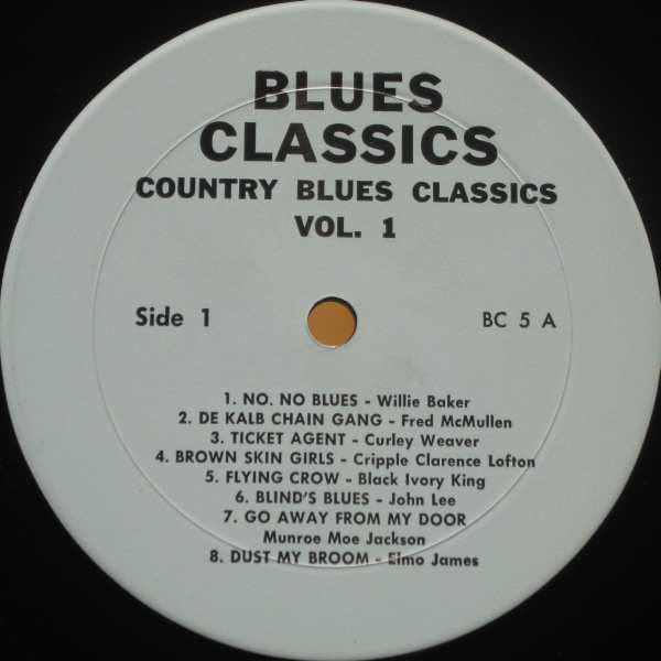 Various : Country Blues Classics Volume 1 (LP, Comp)