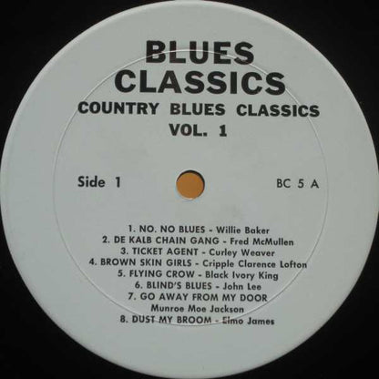 Various : Country Blues Classics Volume 1 (LP, Comp)