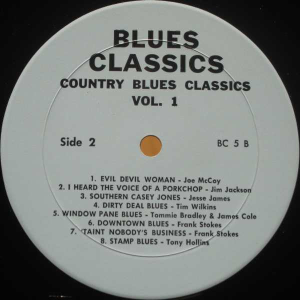 Various : Country Blues Classics Volume 1 (LP, Comp)