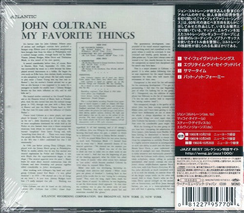 John Coltrane : My Favorite Things (CD, Album, Mono, RE, RM)