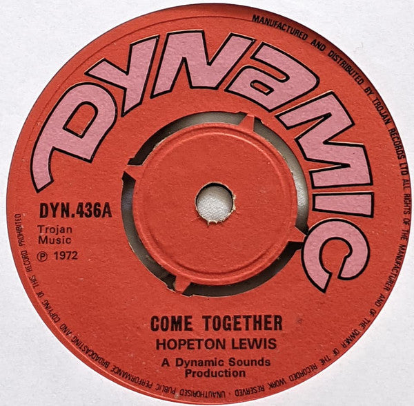 Hopeton Lewis : Come Together (7")