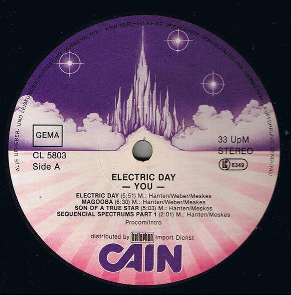 You (4) : Electric Day (LP, Album, RE)