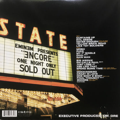 Eminem : Encore (2xLP, Album, Gat)