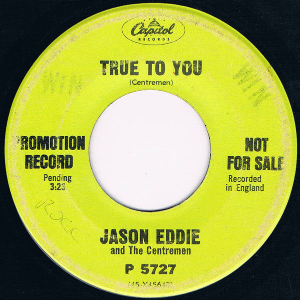 Jason Eddie And The Centremen : Singing The Blues (7", Promo)