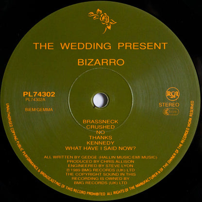 The Wedding Present : Bizarro (LP, Album)