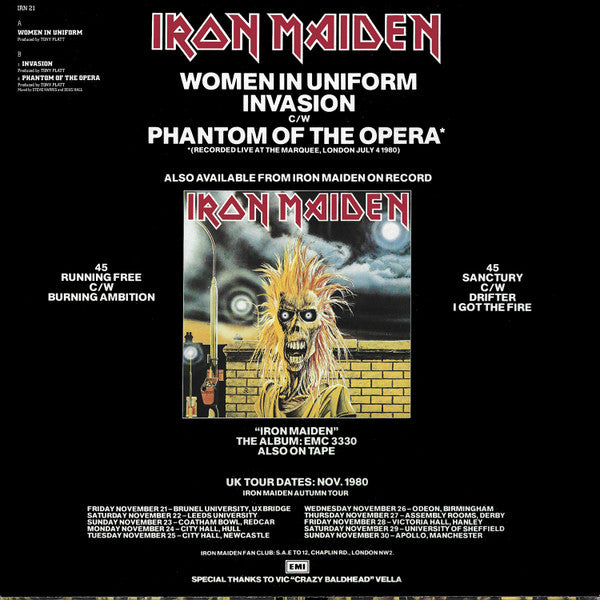 Iron Maiden : Women In Uniform · Twilight Zone (2x12", Comp, Ltd)