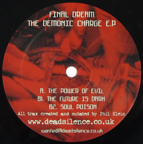 Final Dream : The Demonic Charge E.P (12", EP)