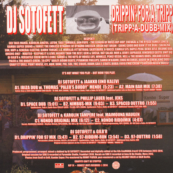 DJ Sotofett : Drippin' For A Tripp (Tripp-A-Dubb-Mix) (2x12", Album)