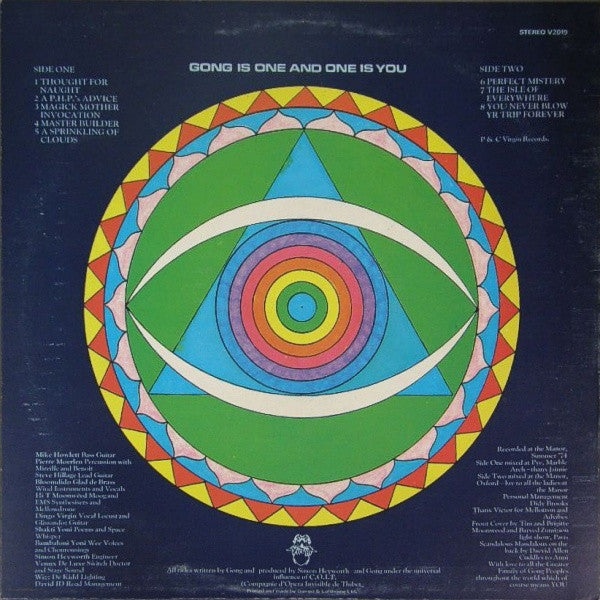 GONG/ユー/VIRGIN V2019 LP 音楽