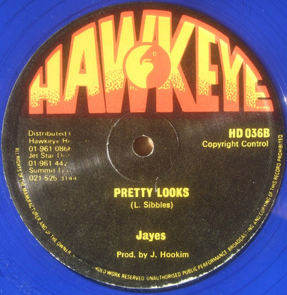 Dennis Brown / Jayes* : Whip Them Jah / Pretty Looks (12", Blu)
