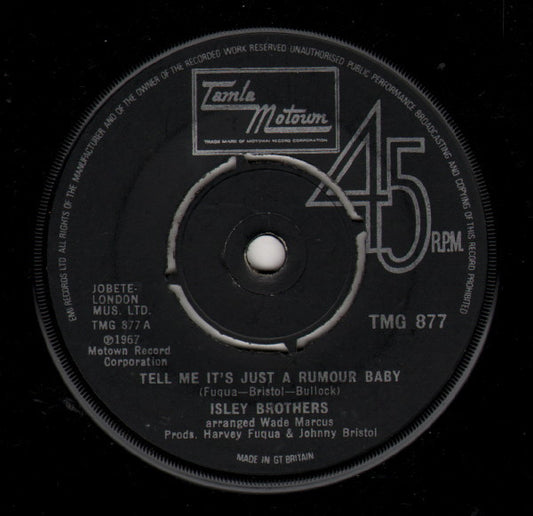 Isley Brothers* : Tell Me It's Just A Rumour Baby (7", Single)